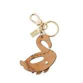 Alviero Martini - Portachiavi Fenicottero in pelle, Rosa Bubble